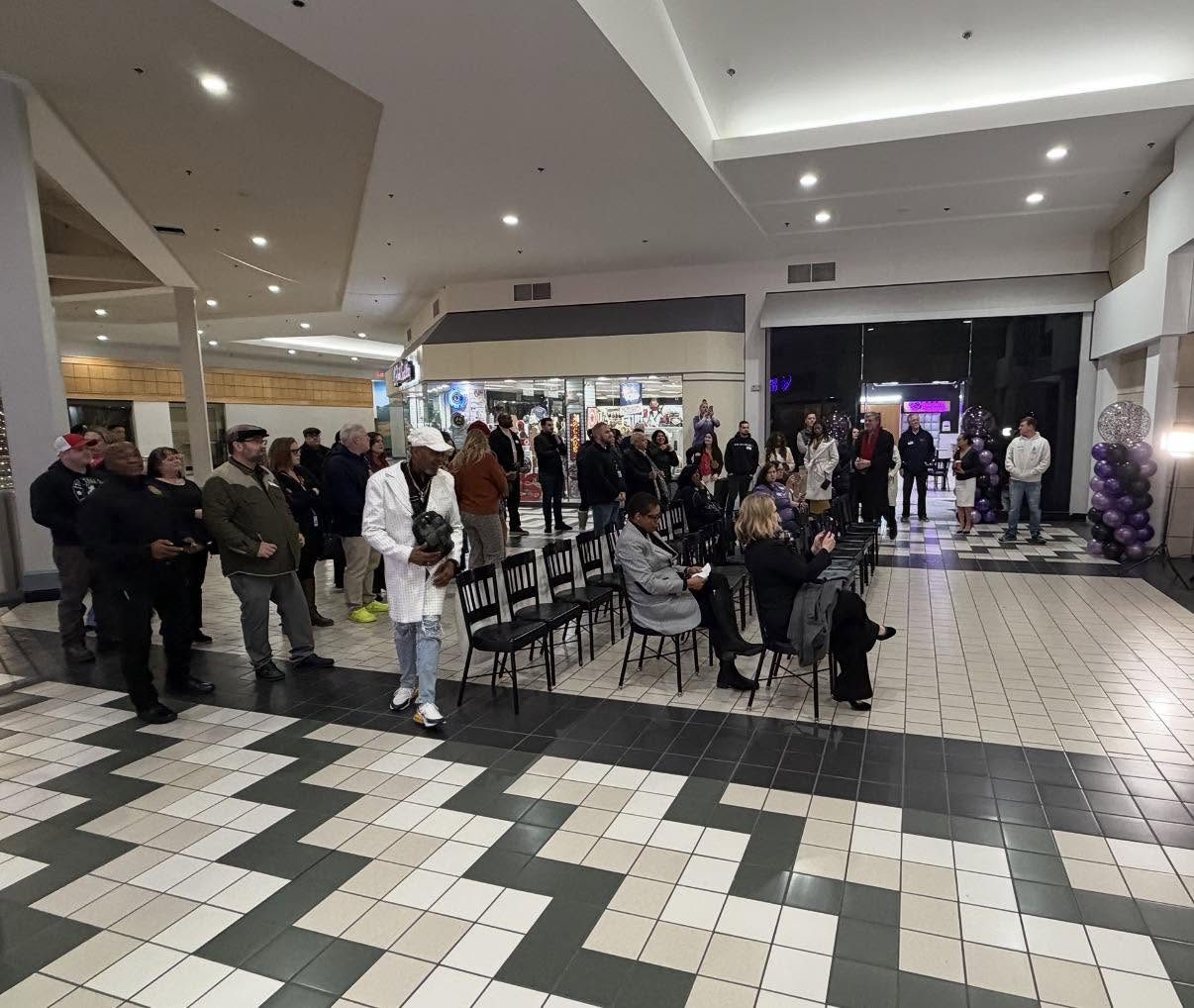 Community members gathered at a Gabriel's Challenge event