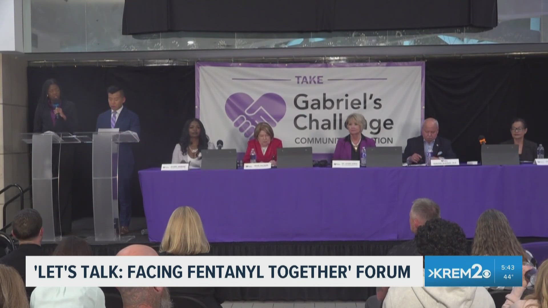 KREM 2 coverage of the Facing Fentanyl Together community forum
